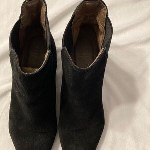 Black Women's Ankle Boots Suade